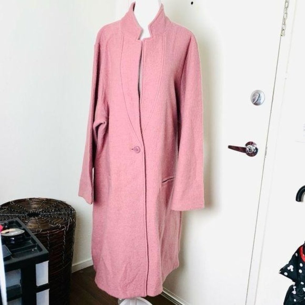 TAHARI Long Wool CARDIGAN COAT